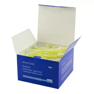 Зубные щетки с пастой на щетинках (100 штук в компактной упаковке)