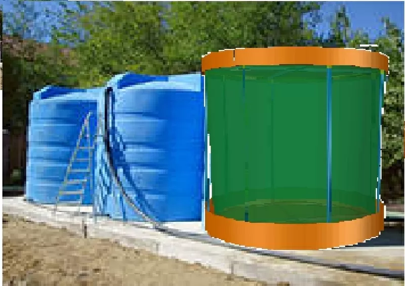 Резервуар разборный,  вертикальный в защитном пенале (объем 1600 л) 3
