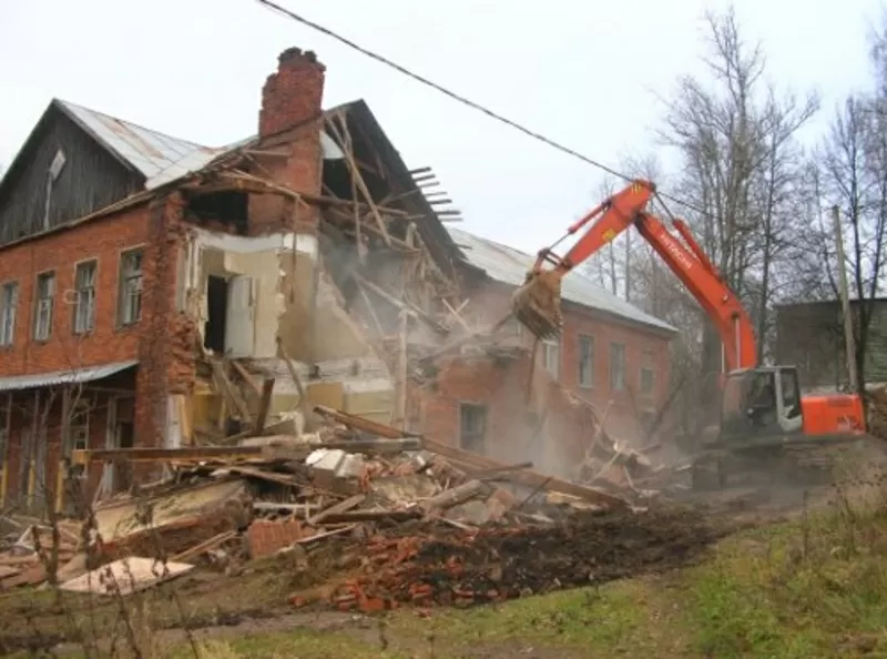 Демонтаж перегородок,  снос зданий в Новосибирске. 2